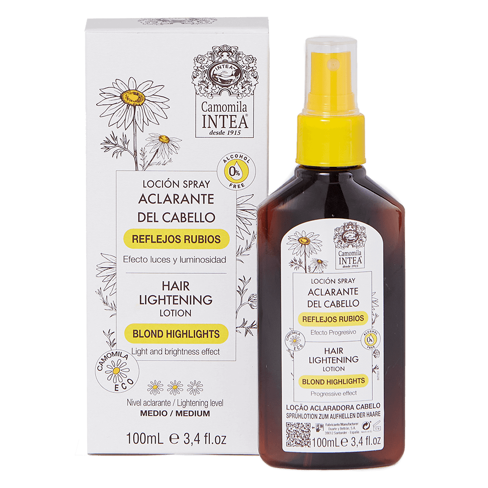 Loción aclarante del cabello Camomila Intea® REFLEJOS RUBIOS. Sin Alcohol.