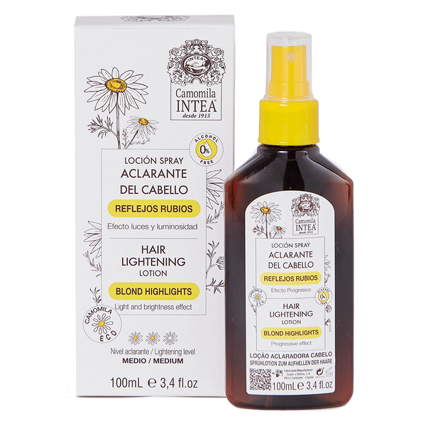 Loción aclarante del cabello Camomila Intea® REFLEJOS RUBIOS. Sin Alcohol.