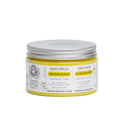 Mascarilla capilar para cabello rubio Camomila Intea® REFLEJOS RUBIOS