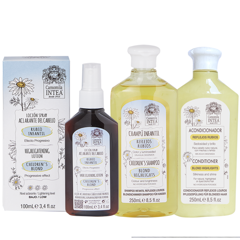 Tratamiento cabello castaño claro y rubio oscuro INFANTIL o adulto delicado