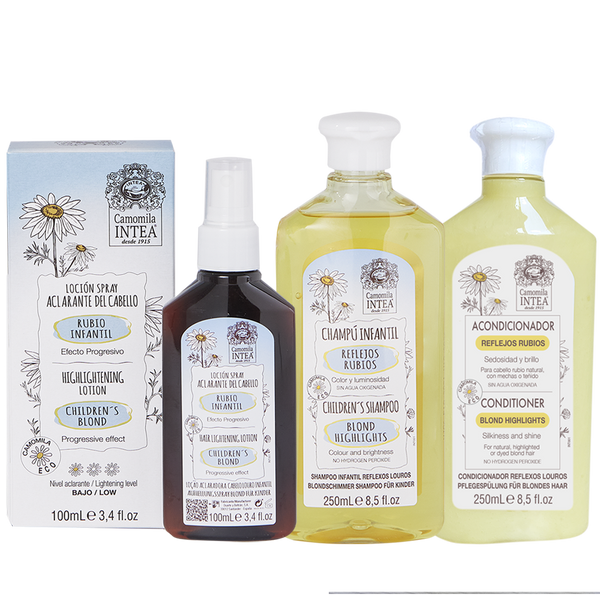 Tratamiento cabello castaño claro y rubio oscuro INFANTIL o adulto delicado
