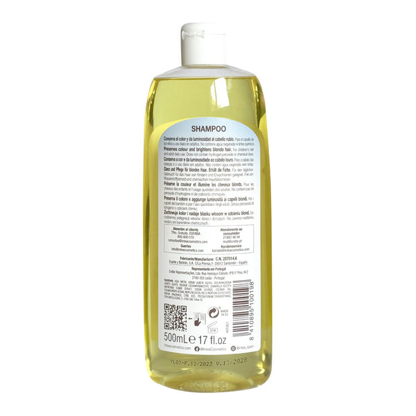 Champú para cabello rubio Camomila Intea® INFANTIL REFLEJOS RUBIOS. Suave. 500 ml