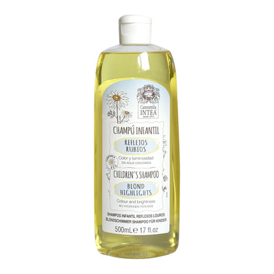 Champú para cabello rubio Camomila Intea® INFANTIL REFLEJOS RUBIOS. Suave. 500 ml