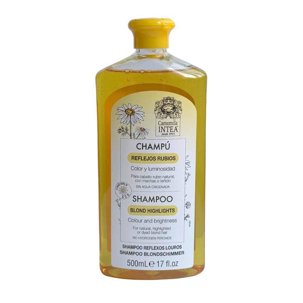 Champú para cabello rubio Camomila Intea® REFLEJOS RUBIOS. 500 ml