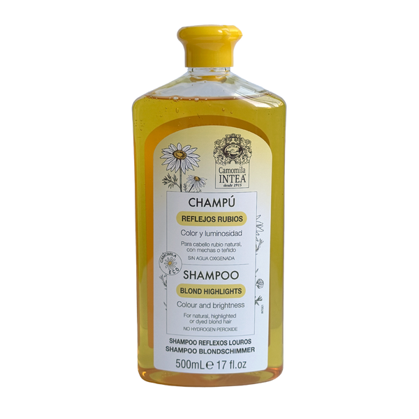 Champú para cabello rubio Camomila Intea® REFLEJOS RUBIOS. 500 ml