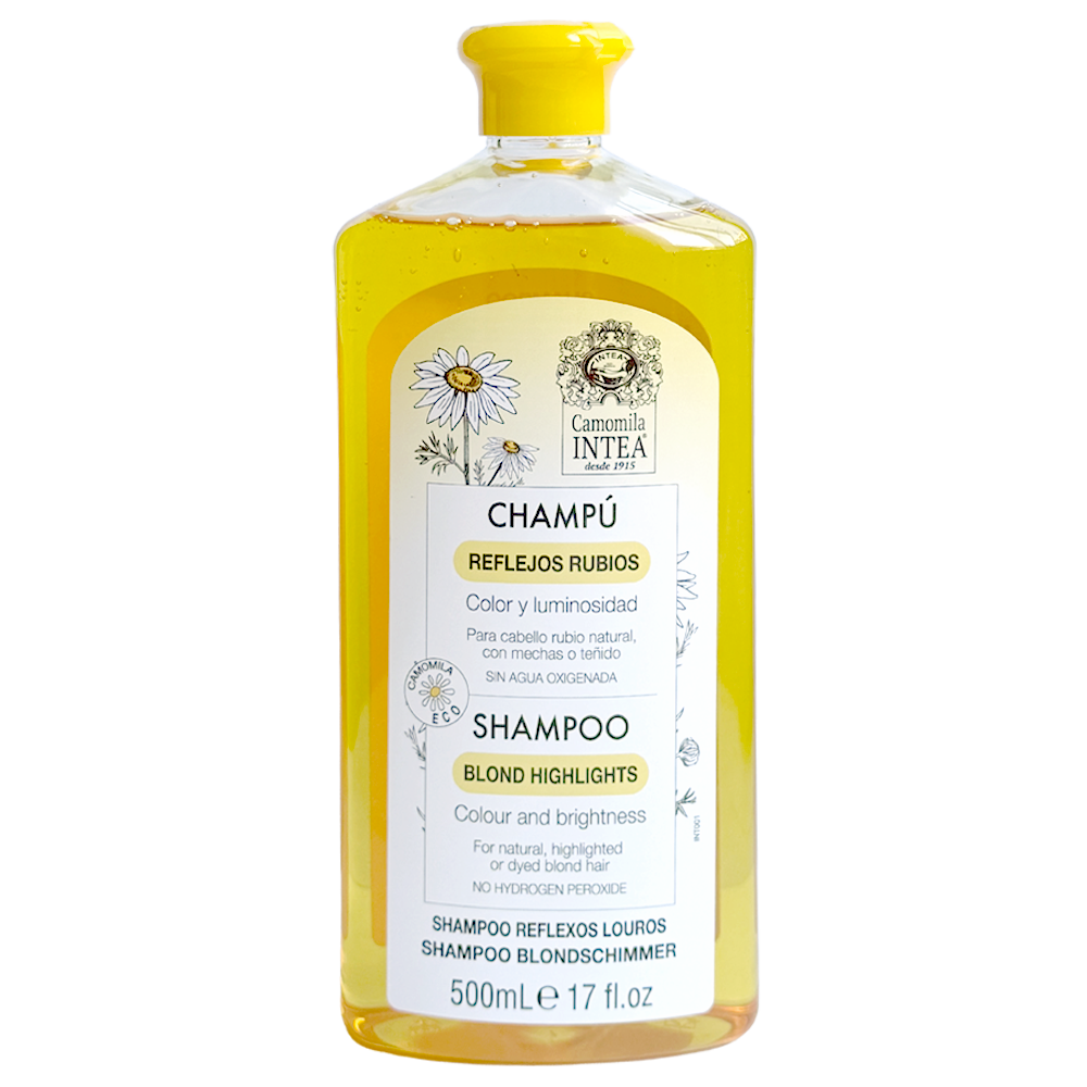 Champú para cabello rubio Camomila Intea® REFLEJOS RUBIOS. 500 ml