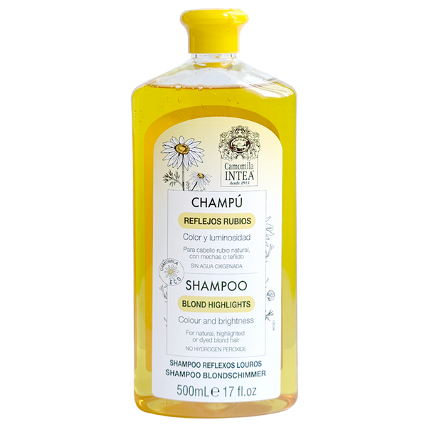 Champú para cabello rubio Camomila Intea® REFLEJOS RUBIOS. 500 ml