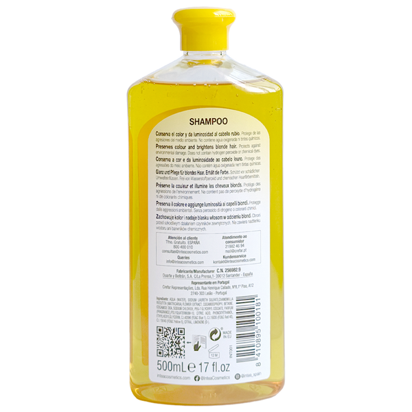 Champú para cabello rubio Camomila Intea® REFLEJOS RUBIOS. 500 ml