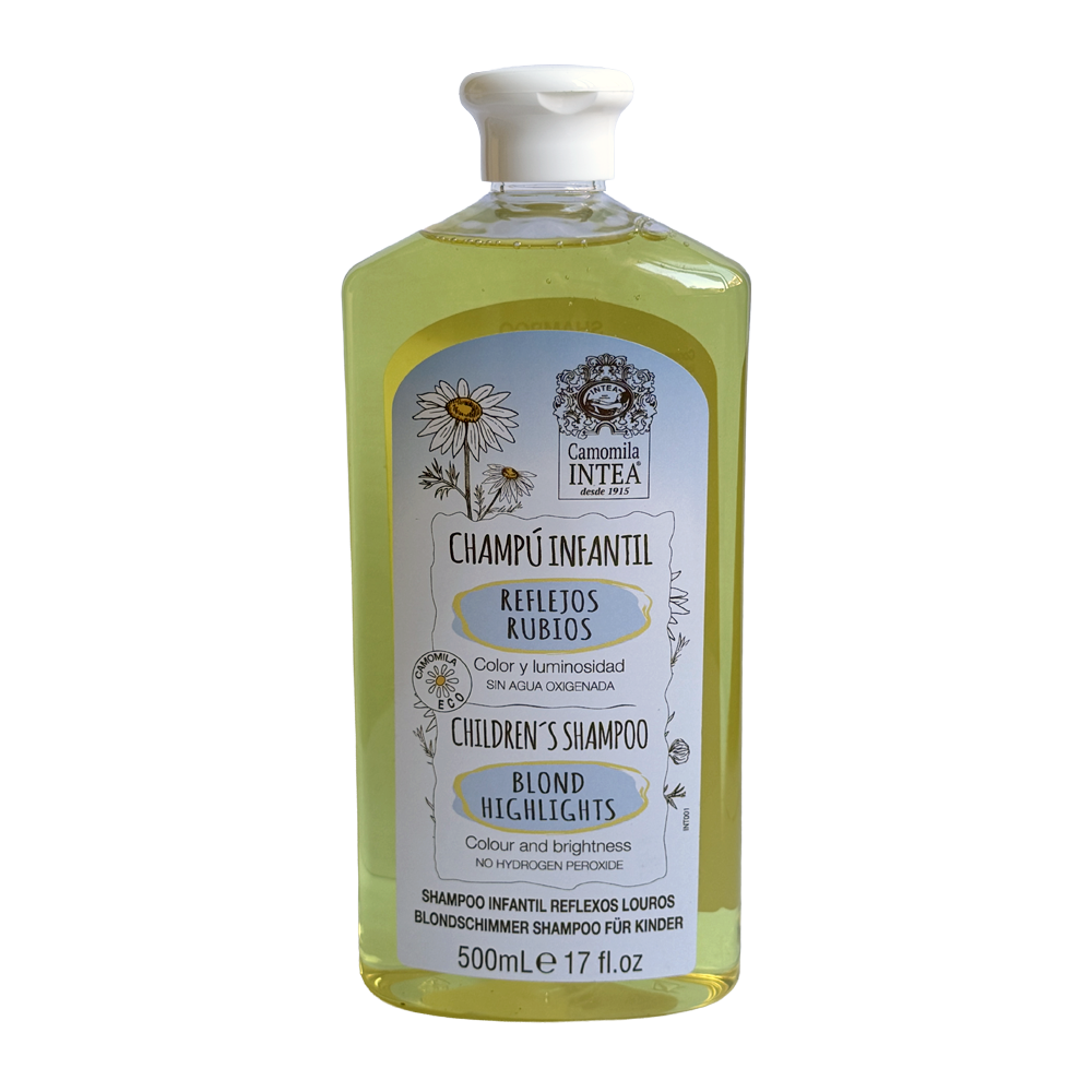 Champú para cabello rubio Camomila Intea® INFANTIL REFLEJOS RUBIOS. Suave. 500 ml