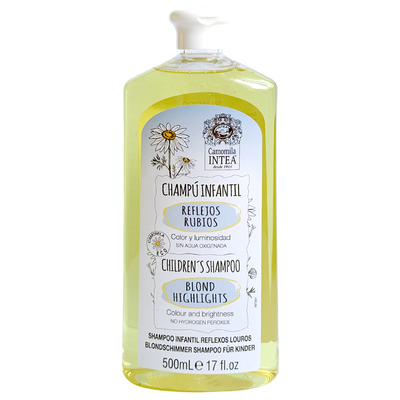 Champú para cabello rubio Camomila Intea® INFANTIL REFLEJOS RUBIOS. Suave. 500 ml
