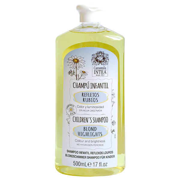 Champú para cabello rubio Camomila Intea® INFANTIL REFLEJOS RUBIOS. Suave. 500 ml