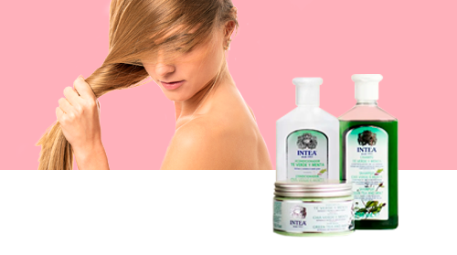 Cabello graso. Línea Intea® con té verde y menta.